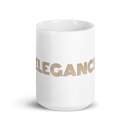 White glossy mug